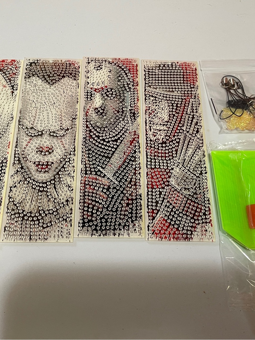 Scary movie diamond bookmark kit